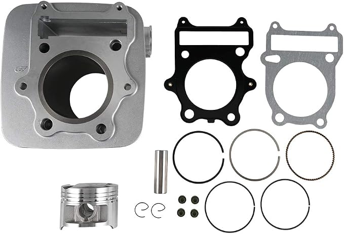NICECNC 72mm Engine Cylinder Kit Piston Piston Assembly kit Compatible with Suzuki GZ250, DR250S DR-250S DR 250S - Years 1982 1986 1987, GN250E GN-250E GN 250E - Years 1982 1991, See Fitments