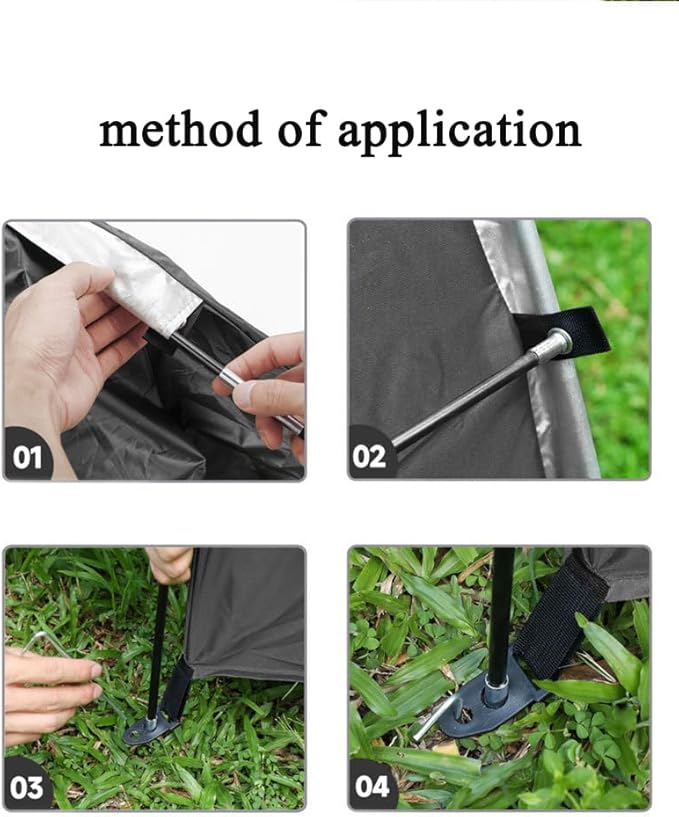 210D Oxford Bike Tent for Outdoor, Waterproof 2 Bikes Storage Shelter Shed, UV Resistant Bicycle Cover for Rain Sun Protection, Easy Setup for Garden for Bike,Motorcycle Shelter (78.7x33.5x65inch)