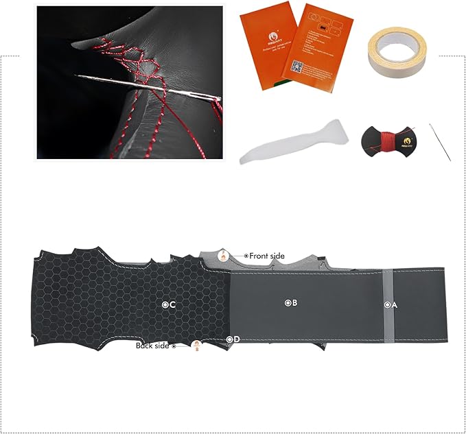 MEWANT Hand Sewn Steering Wheel Cover Wrap for Volvo VNL VNR FM FH 2017-2025 Steering Wheel Accessories for Volvo FM