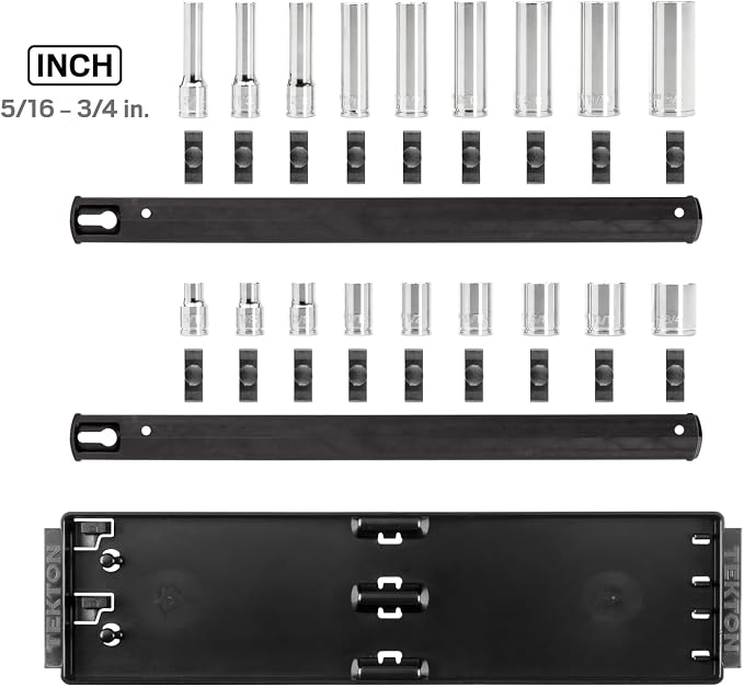 TEKTON 3/8 Inch Drive 6-Point Socket Set, 18-Piece | SHD91213