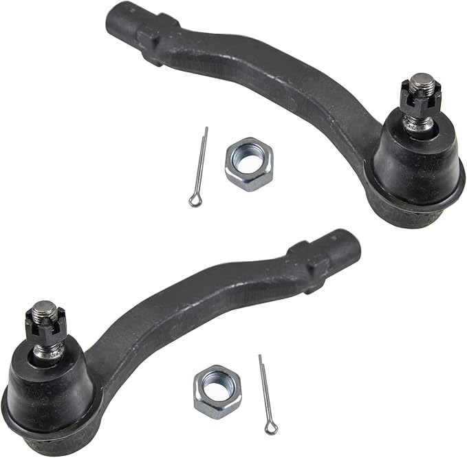 TRQ Front Outer Tie Rod Set 2 Piece Compatible with 1994-2001 Acura Integra 1992-2000 Honda Civic 1993-1997 Civic del Sol 1997-2001 CR-V