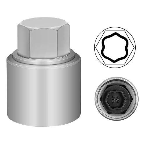 058 Wheel Locking Nut Key Compatible With BMW Series - Socket OD 27mm, ID 25mm - Lock Nut Socket Adapter, Anti-Theft Lug Nut Removal Tool, Screw Remover