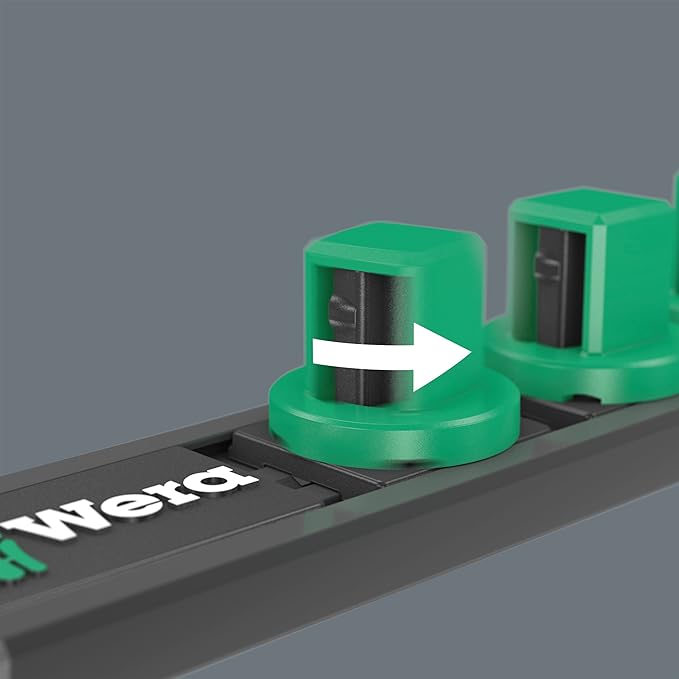 WERA - 05005452001-9608 Magnetic Rail B Impaktor Imperial 1, 9 Pieces