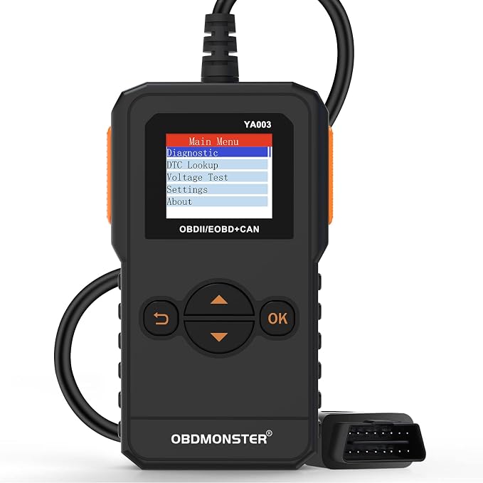 Universal OBD II Scanner, Professional OBD2 Engine Fault Code Reader CAN Diagnostic Scan Tool for All OBD II Protocol Cars (YA003)