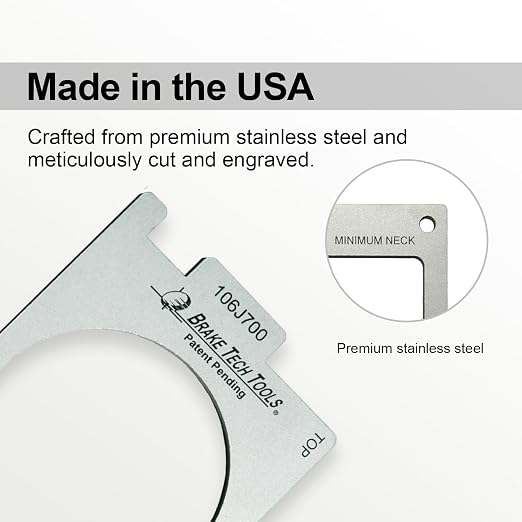 Made in America Brake Tech Tools Fifth Wheel King Pin Gauge