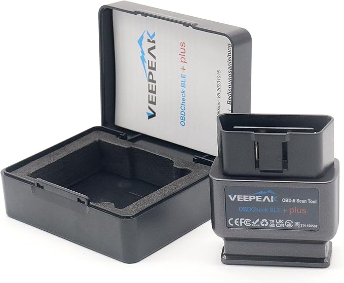 Veepeak OBDCheck BLE+ Bluetooth OBD II Scanner for iOS & Android, Car Check Engine Code Reader Wireless OBD Diagnostic Scan Tool