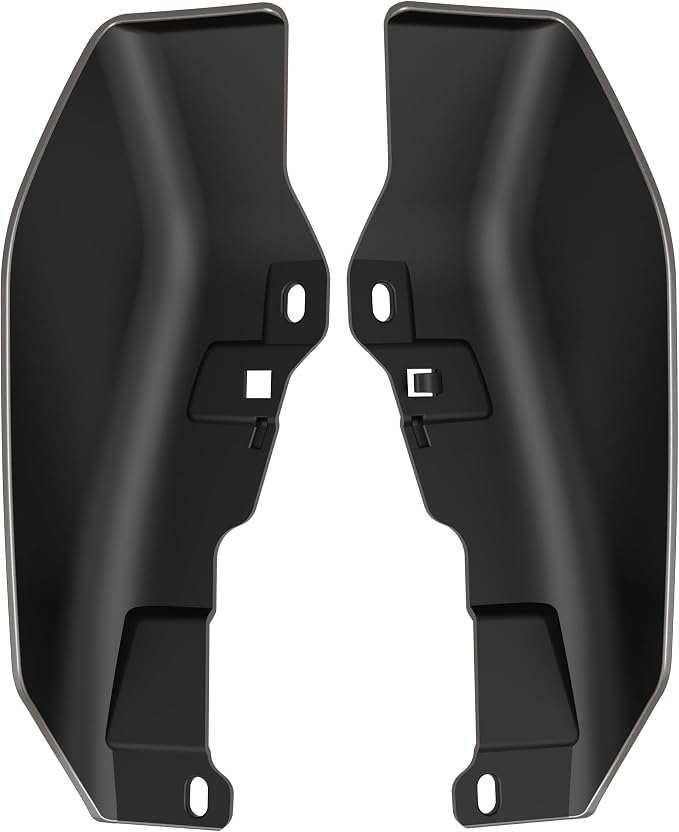 Color - Matched Mid Frame Air Deflectors Heat Shield, Perfectly Fit for Harley Touring Models 2009-2026 Billet Silver