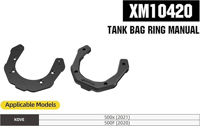 Rhinowalk Motorcycle Tank Bag Magnetic Quick Release 5-6.5L Expandable Capacity Motorbike Storage Bag Backpack with Rain Cover (XM10420)