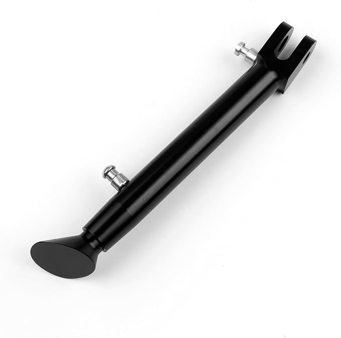 Areyourshop Adjustable CNC Aluminum Kickstand Side Stand for Kawasaki ZX-6/ZX-9R 1998-2002, ZX6R/RR 2003-2008, ZZR600 2005-2008, ZX-10R 2004-2007, ZX-10R 2011-2013, Black