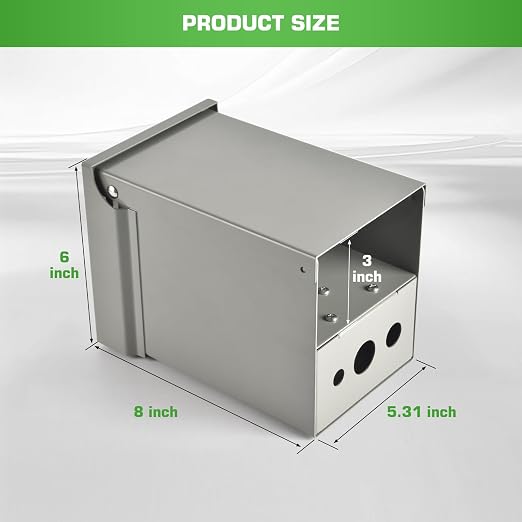 30 Amp RV Outlet Box, NEMA TT-30R RV Electrical Panel-Weatherproof for 125/250V RV/EV Camper Plug Trailer Motorhome Electric Car