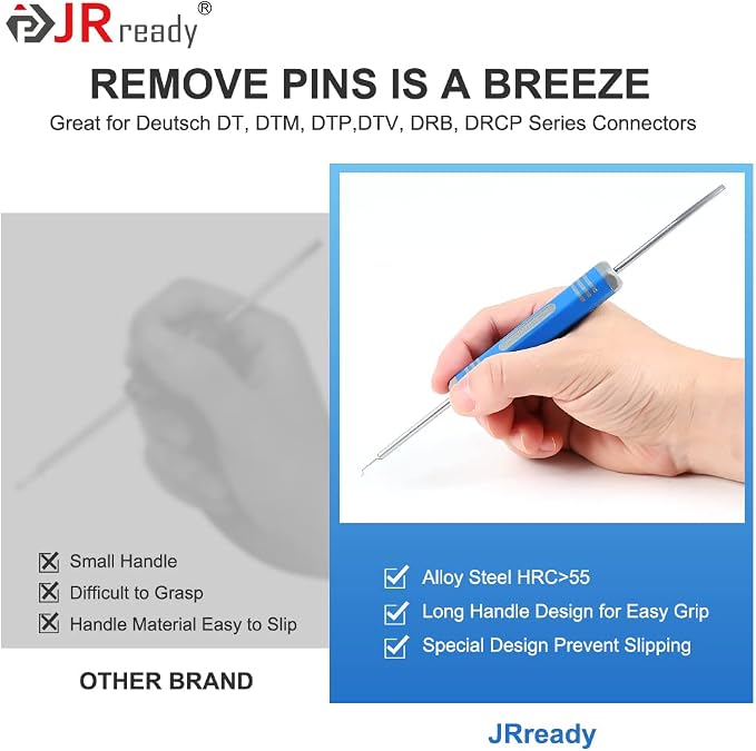 JRready DT Connector Kit with Size 16 Stamped Contacts (18-14AWG)