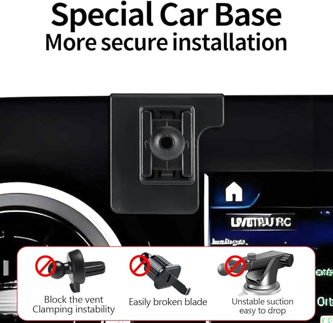 Car Magnetic Phone Mount for Mercedes Benz Sprinter eSprinter 2019 2020 2022 2023 2024 2025 Auto Accessories Best Cellphone Holder Fast 15W Wireless Charger Cell Phones Charging Screen Stand