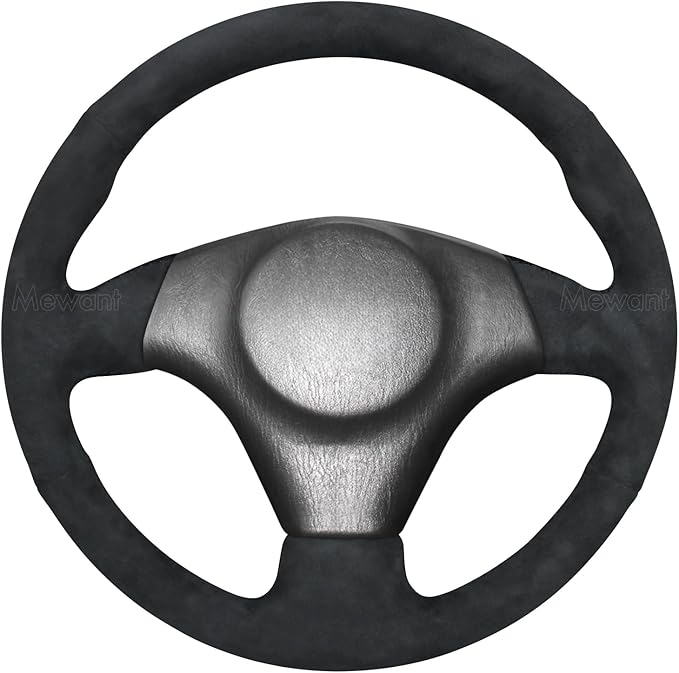 MEWANT Hand Stitch Steering Wheel Cover for Toyota RAV4 1998-2003 / Celica 1999-2006 / Corolla 2003-2008 / Matrix 2002-2008 / MR2 1999-2007 / Supra/Caldina, Custom Fit DIY Wrap Interior Accessories