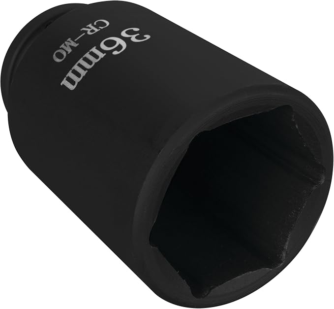 Performance Tool W89323 Axle Nut Socket Set, 1/2" Drive (7 Pieces) - Chrome Molybdenum Steel, Extra-Deep Sockets, Fits Various Domestic and Import Vehicles, Storage Case Included
