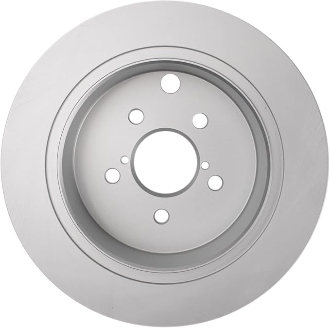 TRQ Rear Brake Rotor Set G Coated Solid Compatible with 2016-2023 Subaru Crosstrek 2014-2018 Forester 2012-2023 Impreza 2013-2015 XV Crosstrek