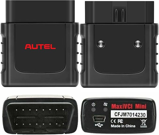 Autel MaxiVCI VCI Mini OBD2 Scanner Bluetooth Universal Communication Interface Equipment OEM Diagnostic Functions Work with Autel Scanner MK808BT MK808TS MX808TX MP808TS MS906S TS608