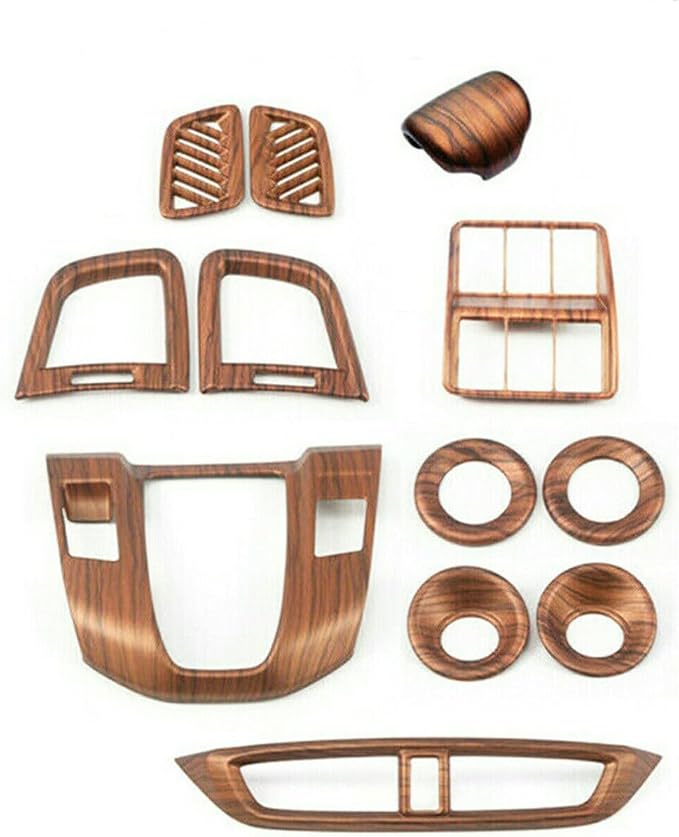 12Pcs Car Peach Wood Grain Interior Kits Decoration Cover Trim for Honda CRV CR-V 2017 2018 2019 2020 2021 2022