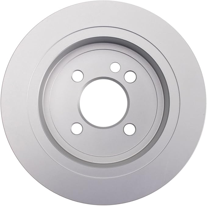 TRQ Rear Brake Rotor Set Solid G Coated Compatible with 2002-2006 Mini Cooper