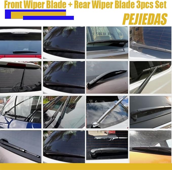 3 x OEM Wiper Blades, Replacement Wiper Blades for BMW X5 2007-2011 (24“ & 20” Front Wipers + 16” Rear Wiper Blades)