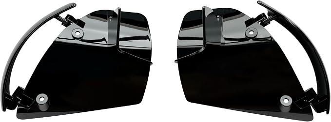 Side Wings Wind Air Deflector Fairing Fit for Harley 2024-2026 CVO Road Glide ST FLTRXSTSE 2024-2026 Road Glide FLTRX 2023-2025 CVO Road Glide FLTRXSE (Black)