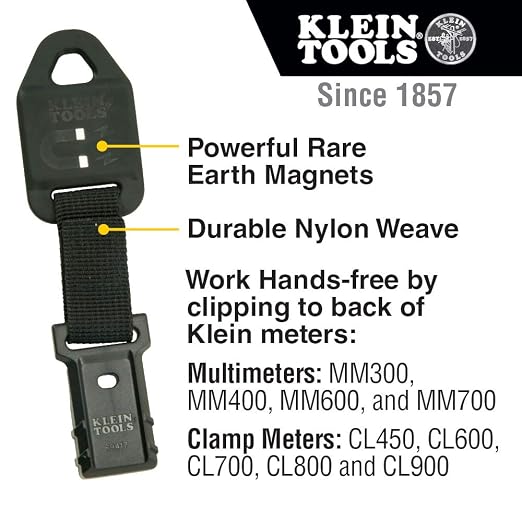 Klein Tools Electrical Test Kit with Clamp Meter, GFCI Tester, Line Splitter, Magnetic Hanger and Accessories