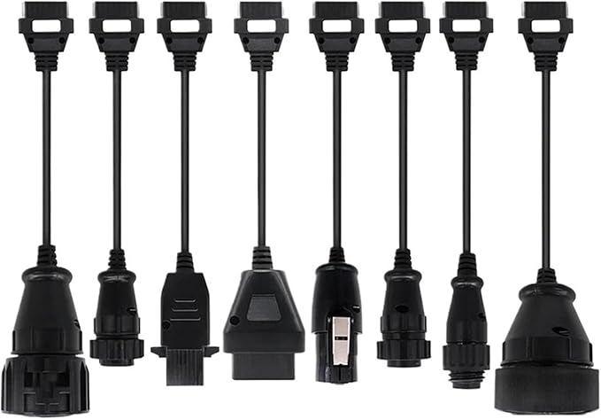 Full Set 8 PCS Car/Truck Cables Compatible with TCS PRO Diagnostic Connector(Full Set Truck Cable)