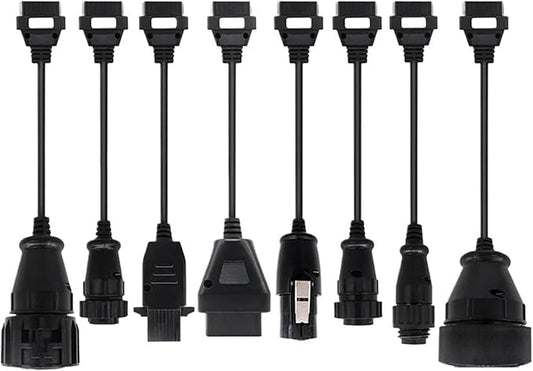 Full Set 8 PCS Car/Truck Cables Compatible with TCS PRO Diagnostic Connector(Full Set Truck Cable)
