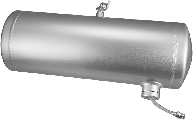 2 Gallon Minibike Gas Tank Fuel Tank Aluminum Cylinder 6 x 18" Center Fill minibike gas fuel tank For Golf Cart ,Motorcycle ,Dune Buggy ,mini bike ,go kart-Silver