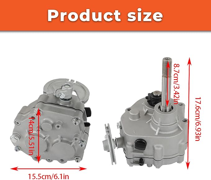 labwork Go Kart Forward Reverse Gearbox Kit Replacement for 2HP-13HP Engine Local 30 Series 2300rpm 4 Stroke Torque Converter 35 Chain Go Karts Accessories 212cc Gearbox
