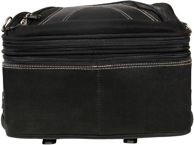 Milwaukee Leather MP8195 Small Black Textile and PVC Motorcycle Travel Rear Rack Bag - Small