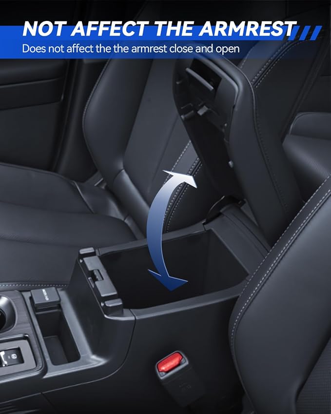for Outback Armrest Cover& Armrest Hidden Privacy Tray 2026 Subaru Outback Accessories Durable [OEM Design& Friendly Liquid Silicone Rubber]