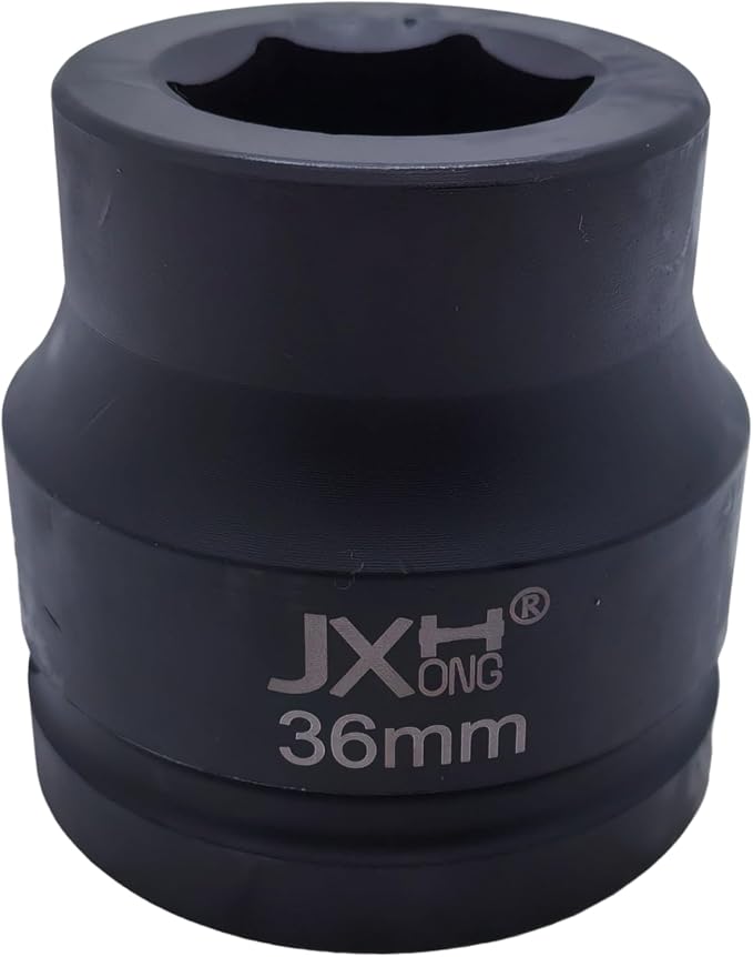 1-1/2" Drive Impact Socket, 6-Point, Heat Treated Cr-Mo Steel – Heavy Duty for Hydraulic Impact Wrench (36mm)