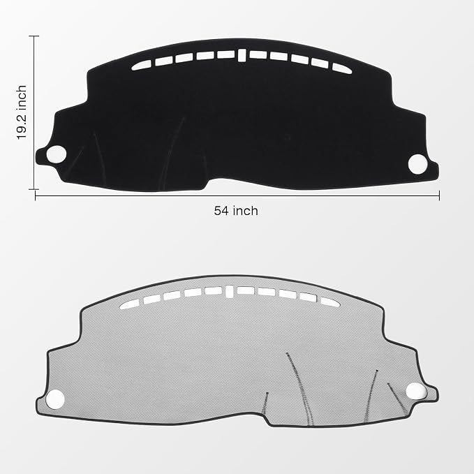 KUST Black Dash Cover for Honda HR-V HRV 2016-2021 2022 Dashboard Cover Non-Slip Center Console Dash Cover Interior for Honda HR-V HRV Accessories Custom Fit Dash Mat Sunshade Windshield Glare