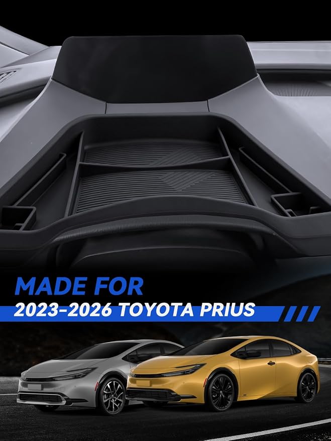 for Prius Dashboard Console Organizer 2023 2024 2025 2026 Toyota Prius Accessories Behind Screen Organizer Storage Box Console Dash Tray