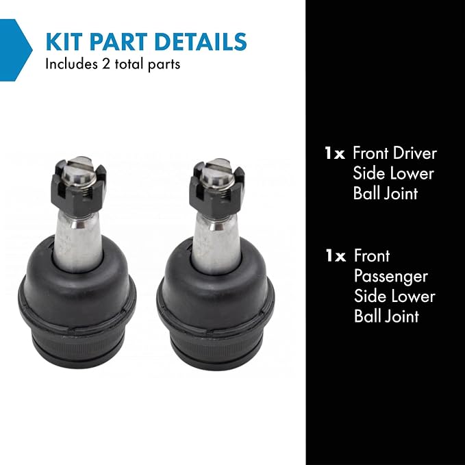 TRQ Front Lower Ball Joint Set Compatible with 1994-1999 Dodge Ram 1500