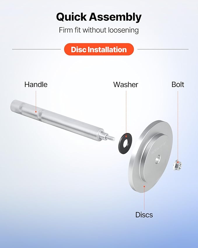 VEVOR Truck Hub Seal Installer Kit, Heavy Duty Bearing Race and Seal Drivers for Class 7 8 Trucks Truck Hub Seal Removal Installation(61850)