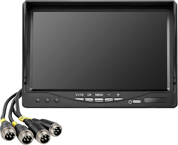 7-inch Single Monitor with Four Camera Interfaces, Compatible with Model Y2 Backup Camera System. Please Consult The Seller to Confirm Compatibility Before Purchase. (Model: Y2M)