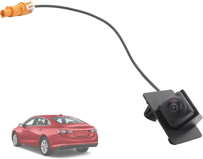 Dasbecan Backup Rear View Camera with Bracket Compatible with Chevrolet Malibu 2023-2024 1.5L 4Cyl, Reverse Parking Assist, Backup Camera Installation Monitor Systems Replaces# 84543080