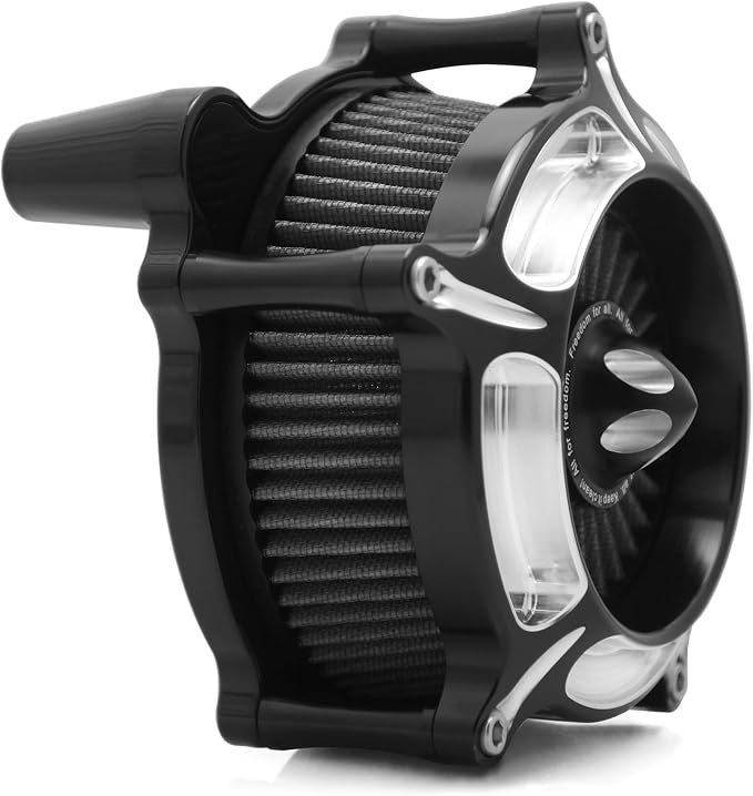 For harley air cleaner filter Sportster Softail Touring street road king glide Dyna for harley davidson air intake filters (Contrast Cut - Gray Filter, C-For Touring 08-16, Softail 16-17)