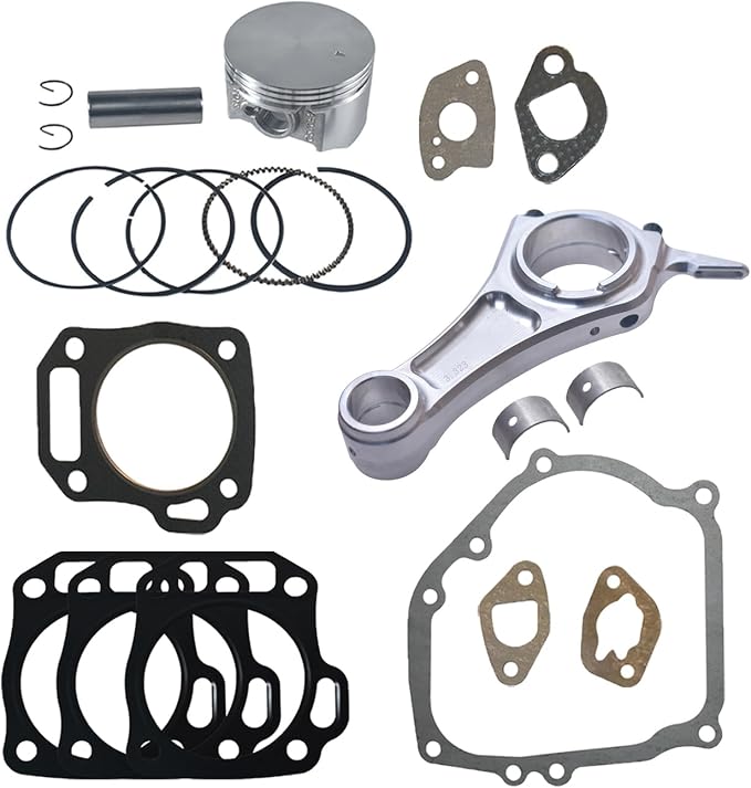 Billet Rod（3.323） Kit With bearing inserts and 68mm Flat Top Piston for Honda GX200 Clone Engine