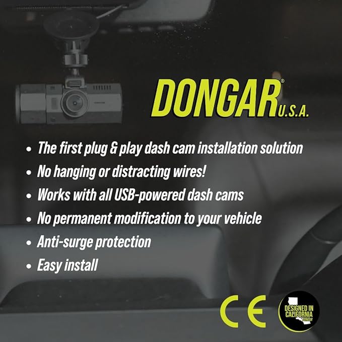 Dongar DashCam Power Adapter (5-Pin Type E) for Select Subaru Vehicles
