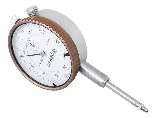 Accusize 0-1" Dial Indicator, Resolution: 0.001", P900-S102 | 0-1" x 0.001", AGD2 Style, Lug Back