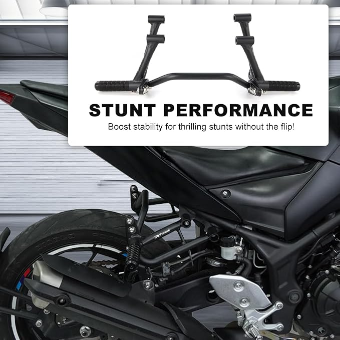 Xitomer Steel Subcage Compatible with YZF R3 2015-2025 YZF-R3, MT03 2020-2025 MT-03 Rear Footrests Subcage Motorcycle Passenger Peg Guard Peg Support Stunt Protection