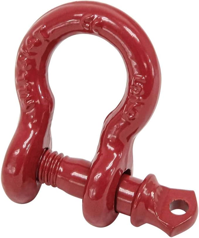 Mytee Products (20 Pack 5/16" Anchor Shackle Forged Carbon Steel w/Alloy Screw Pin WLL # 0.75 Ton (1,500 Lbs.)|Double Rust Protection Heavy Duty D Ring Shackle for Towing, Rigging & Vehicle Recovery