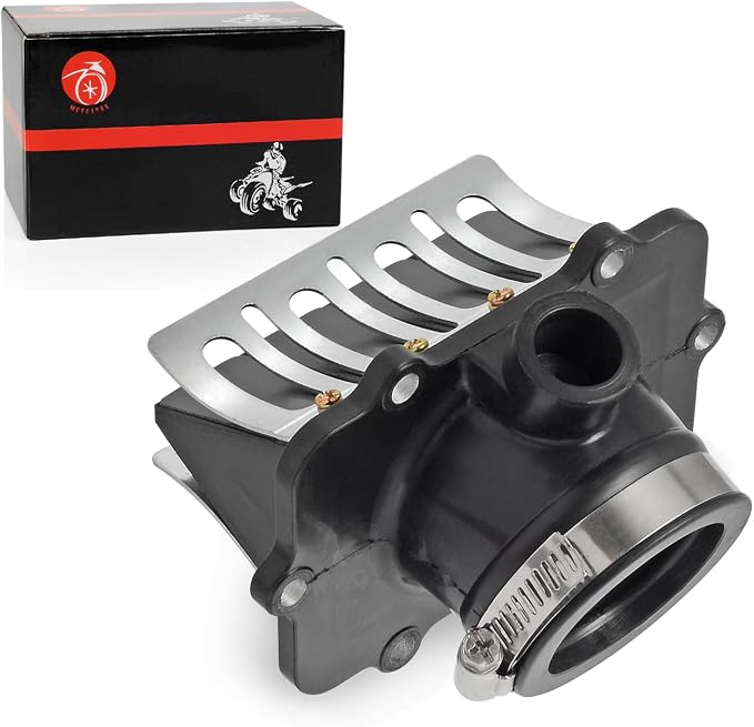 Carb Flange Intake Socket & Reed Valve Compatible with Ski-Doo GSX GTX MXZ Summit 600 HO （NO-SDI）2003-2007 MXZ REV 800 2003 Replaces OEM# 420867879