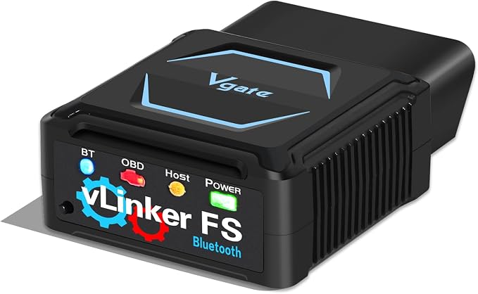 Vgate vLinker FS Bluetooth OBD2 Diagnostic Scan Tool, OBDII Car Code Reader for iOS, Android & Windows | OBDII Car Code Reader, iOS Compatible, Android Compatible, Windows Compatible