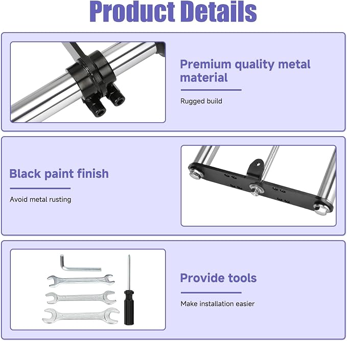 Mini Bike Front Forks Suspension Kit Replacement for Monster Mega Moto 80cc 105cc Motovox MBX10 MBX11 Coleman CT100U Baja Doodlebug GMB100 TrailMaster Storm 200 Parts 7/8 Handlebar