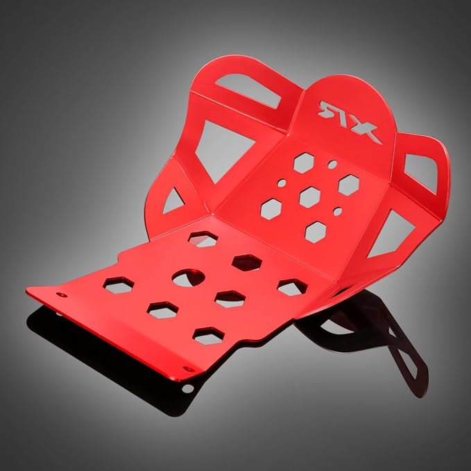 XR150L Skid Plate - Front Engine Bash Cover Guard Compatible with 2023~2025 XR125L XR150L - Skidplate Thickness Enhancement (Red)