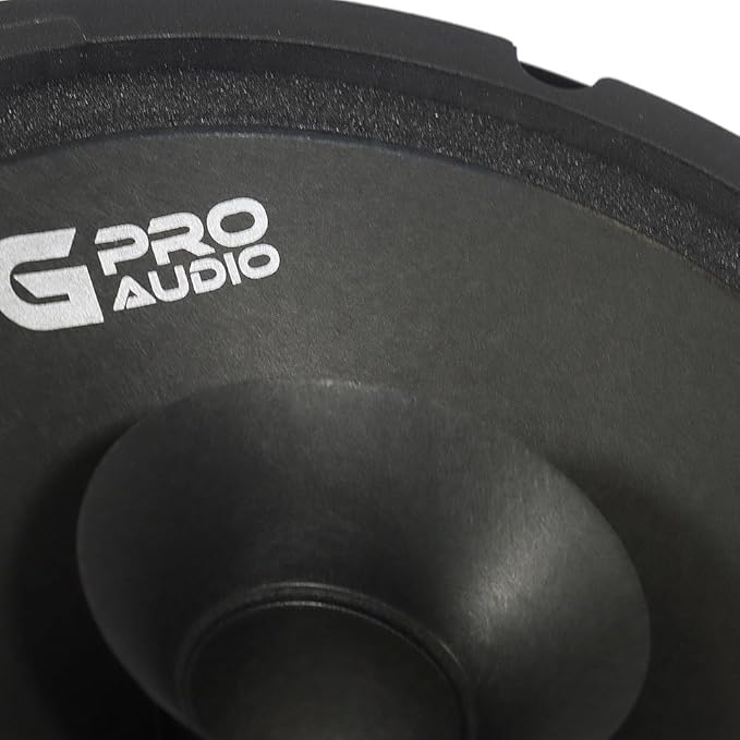 Genius Audio MHLA8 8" Midhigh Drivers - 1400W - 700 WMAX - 1.5" Vc Car Audio Midhigh Speaker - 4 Ohm, Ferrite Magnet