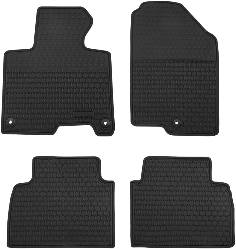 Car Floor Mats Custom Fit for Kia Sportage 2023 2024 2025（Non Hybrid） Odorless Washable Heavy Duty Rubber (All Weather) Floor Liners Set Black